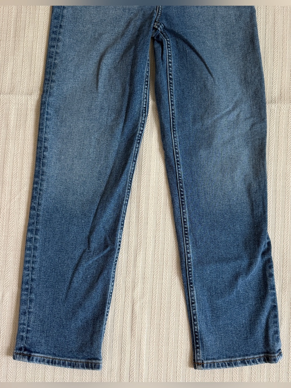 Re/Done Comfort Stretch High-Rise 70s Stove Pipe in Western Blue Size 26 - Picture 4 of 11